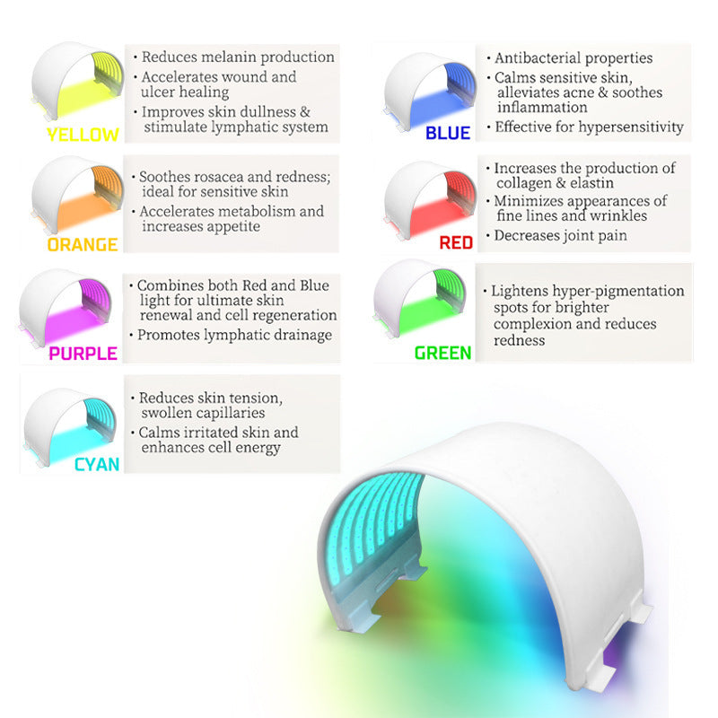 7 Color Light LED Silicone PDT